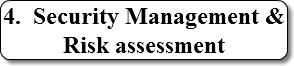 4. Security Management & Risk assessment